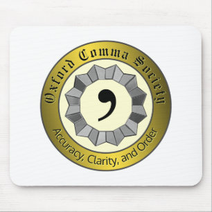 Mousepad Oxford Comma Society