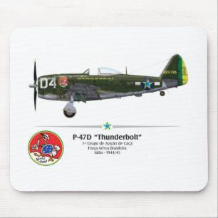 Mousepad P-47D Thunderbolt - Senta a Pua - FAB