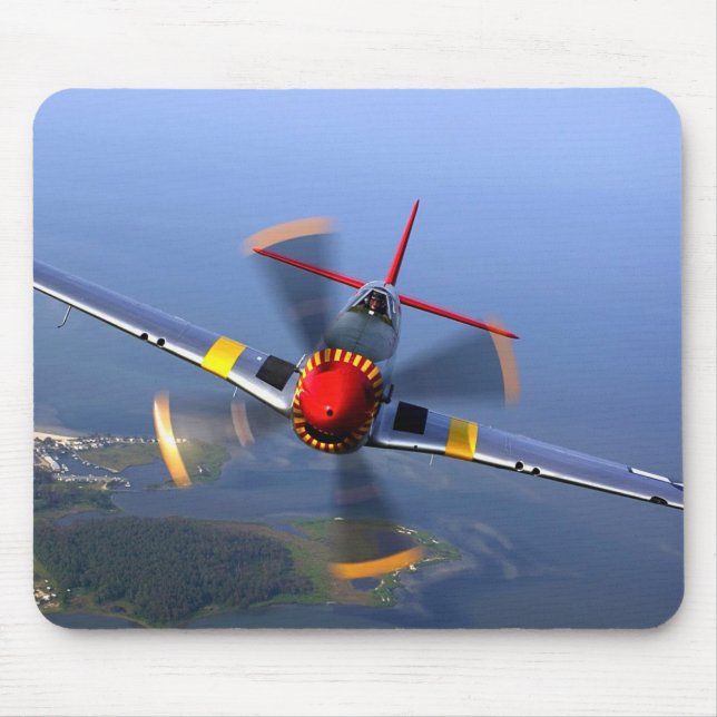 Mousepad P-51 Mustang WII - Avião-Combatente Americano (Frente)