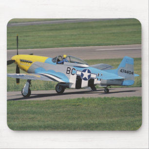 Mousepad P-51 norte-americano D que brilha Donna no