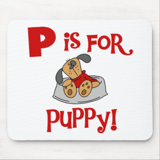 Mousepad P é para Camisetas de papoila e presentes