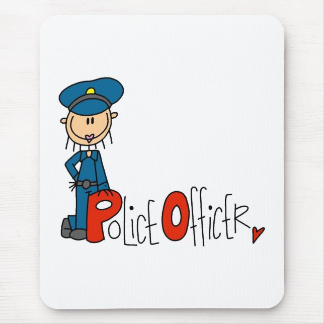 Mousepad P é para o agente da polícia (Frente)