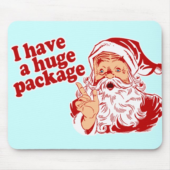 Mousepad Pacote enorme de Santa (Frente)