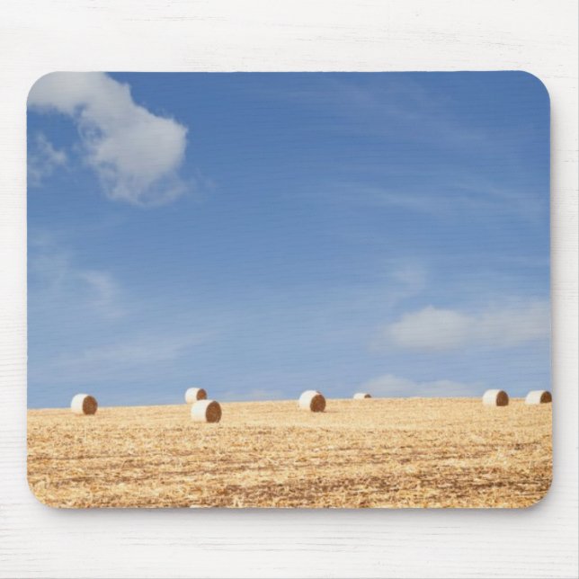 Mousepad Pacotes de feno no campo (Frente)
