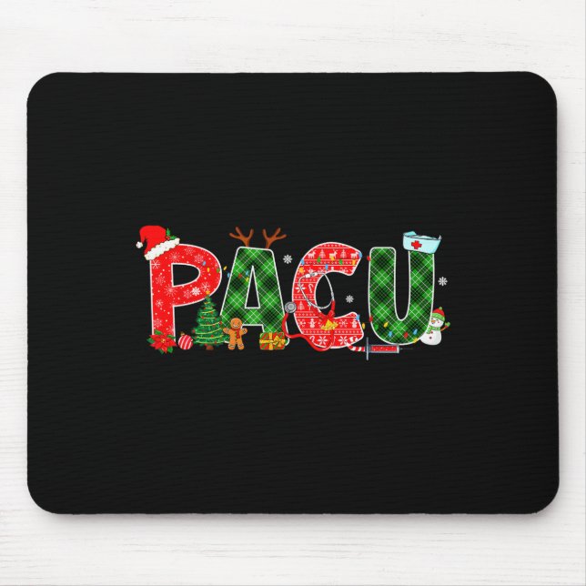 Mousepad Pacu de Enfermeira Xadrez de Búfalo Árvore de Nata (Frente)