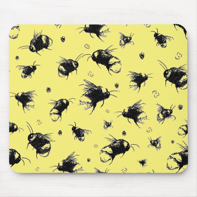 Mousepad Pad Clássico do Mouse Bumblebee - Presente Elegant (Frente)