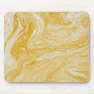 Mousepad Pad de Mouse Branco Amarelo de Luxo