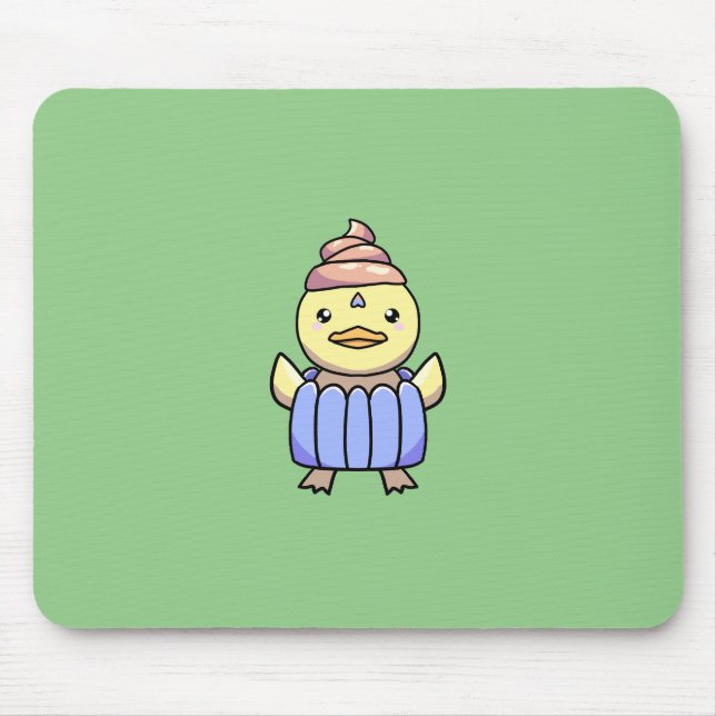 Mousepad Pad de Mouse Cute Kawaii Chibi Cupcake (Frente)