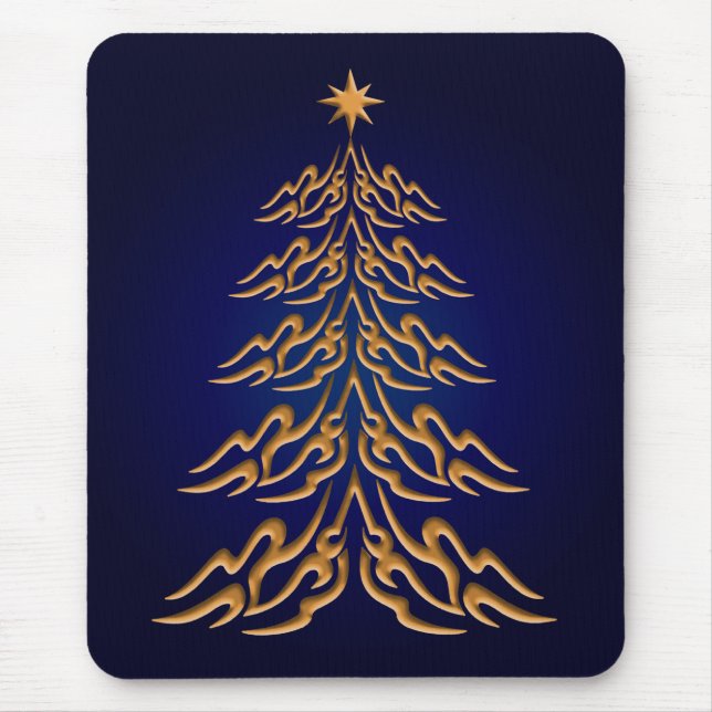 Mousepad Pad de Mouse da Árvore de Natal Blue Bell (Frente)