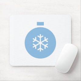 Mousepad Pad de Mouse da Bola de Natal Azul
