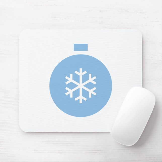 Mousepad Pad de Mouse da Bola de Natal Azul (Com mouse)