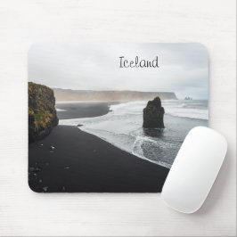 Mousepad Pad de mouse da Islândia da praia negra incrível