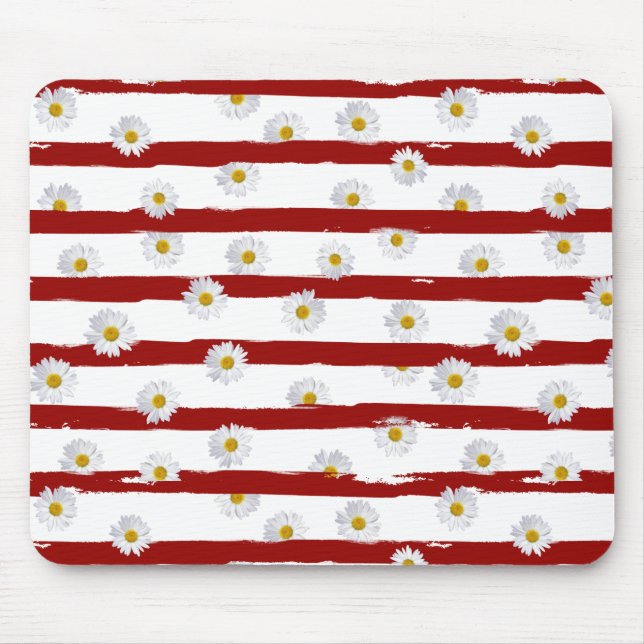 Mousepad Pad de Mouse Daisy Stripes (Frente)