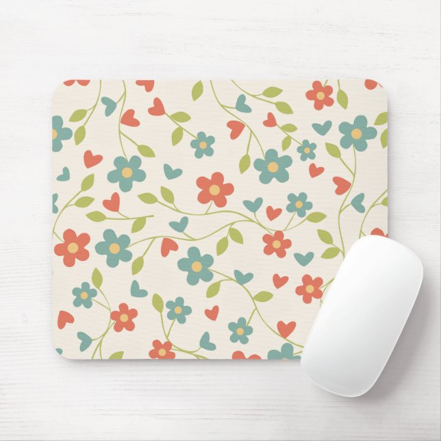 Mousepad Pad de Mouse das Flores de Mola (Com mouse)