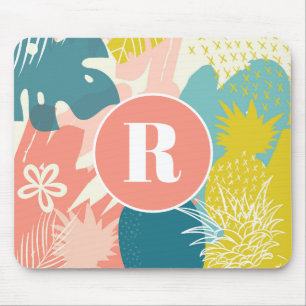 Mousepad Pad de Mouse de Abacaxi Tropical