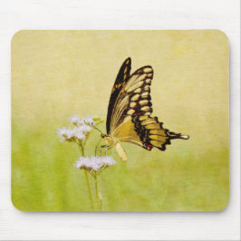 Mousepad Pad de Mouse de Arte de Flor Selvagem Amarelo