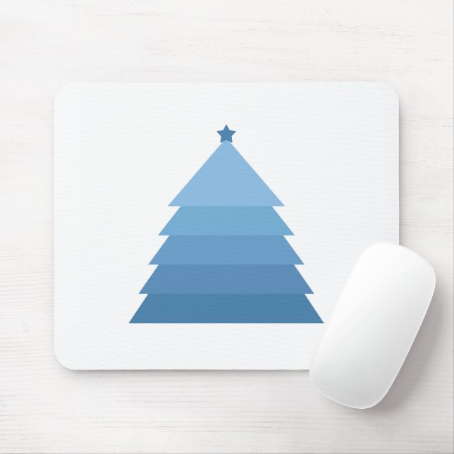Mousepad Pad de Mouse de Árvore de Natal Azul (Com mouse)