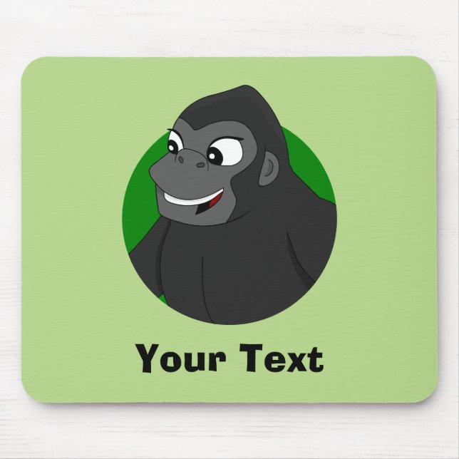 Mousepad Pad de Mouse de Cartoon Gorilla Personalizado (Frente)