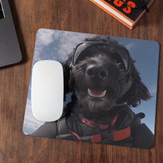Mousepad Pad de Mouse de Colagem Skydiving de Goldendoodle