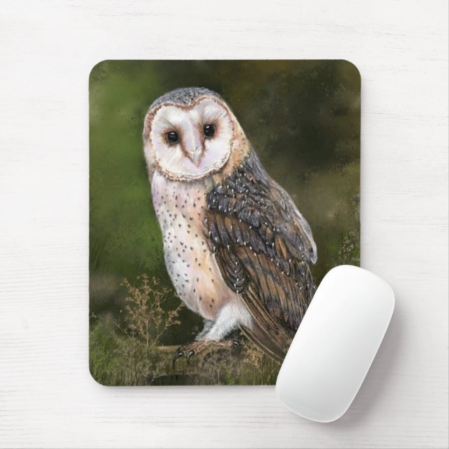 Mousepad Pad de Mouse de Coruja Ocidental (Com mouse)