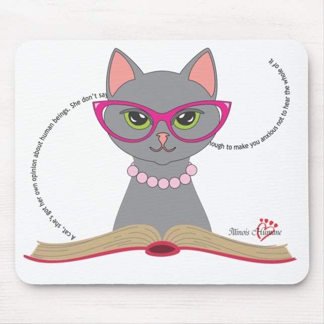Mousepad Pad de Mouse de Livro (Cores Leves) (Frente)
