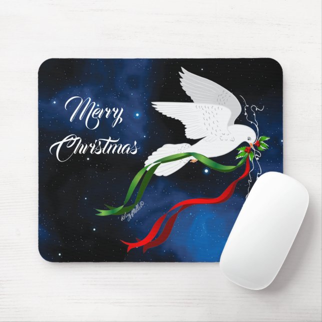 Mousepad Pad de Mouse de Natal de Doença Branca (Com mouse)