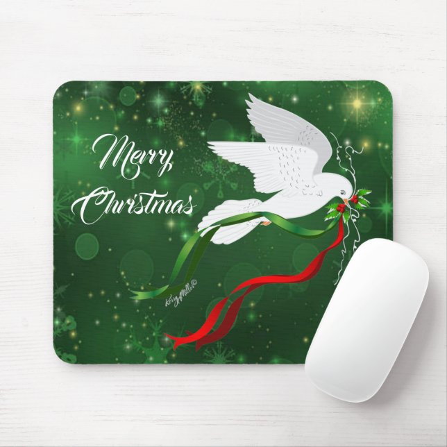 Mousepad Pad de Mouse de Natal de Doença Branca (Com mouse)