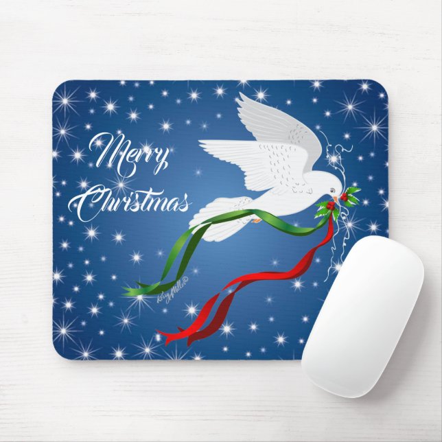 Mousepad Pad de Mouse de Natal de Doença Branca (Com mouse)