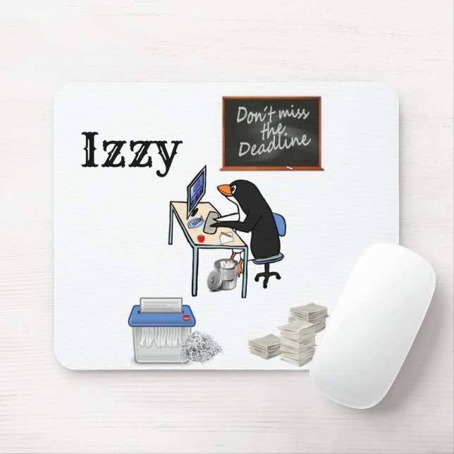 Mousepad Pad de Mouse de Prazo Final do Escritório Penguin! (Com mouse)