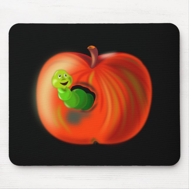 Mousepad Pad de Mouse Engraçado da Apple (Frente)