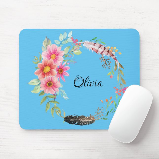 Mousepad Pad de Mouse Floral Flores! (Com mouse)