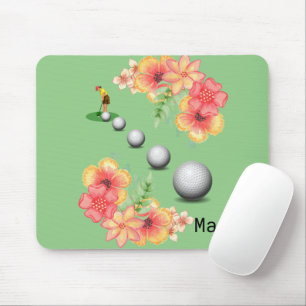 Mousepad Pad de Mouse Floral Golfer Balls! Pad do mouse