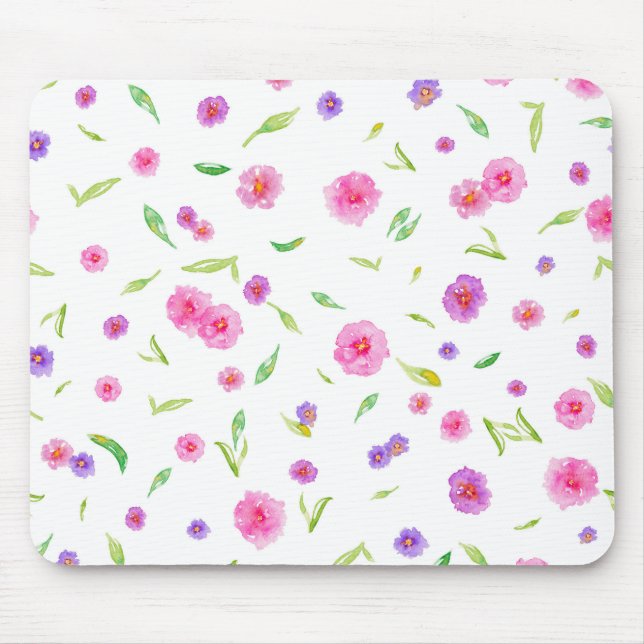 Mousepad Pad de Mouse Floral Painterly - Presente Artístico (Frente)