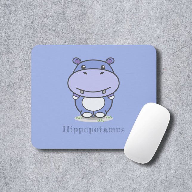 Mousepad Pad de Mouse Hippo Bonito (Cute Hippo Mouse Pad )