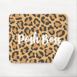 Mousepad Pad de Mouse Impresso de Posh Boss Leopard
