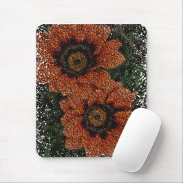 Mousepad Pad de Mouse Laranja Daisy Balls