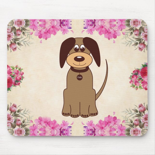 Mousepad Pad de Mouse Marrom (Frente)
