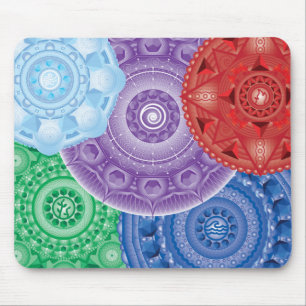Mousepad Pad de Mouse MultiColor Collage de Cinco Elementos