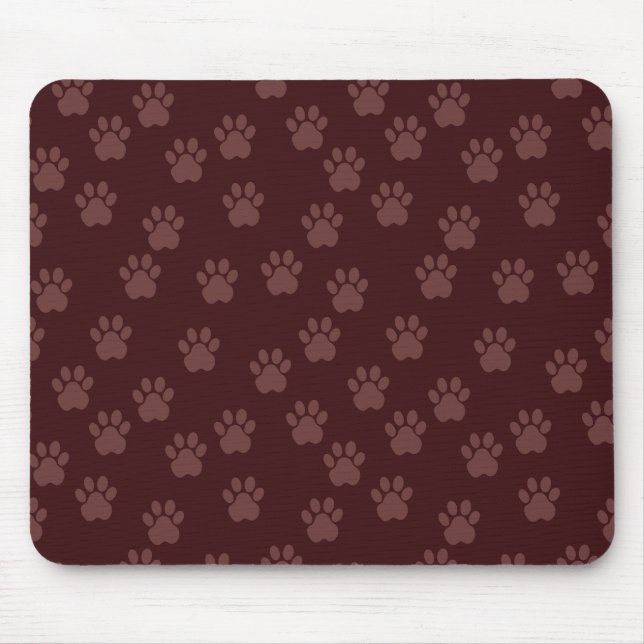 Mousepad Pad de Mouse Padrão de Pata de Cachorro (Frente)