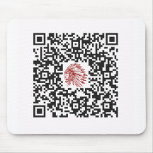 Pad de mouse personalizado de chefes com código QR