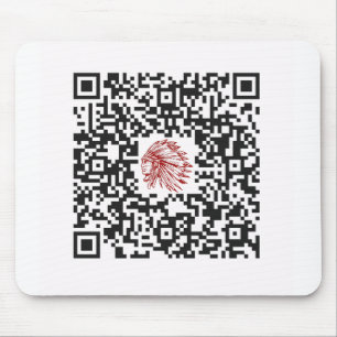 Mousepad Pad de mouse personalizado de chefes com código QR