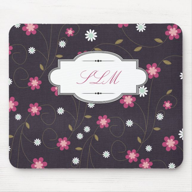 Mousepad Pad de Mouse Personalizável Floral (Frente)