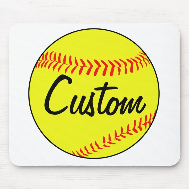 Mousepad Pad de Mouse Softball Personalizado (Frente)