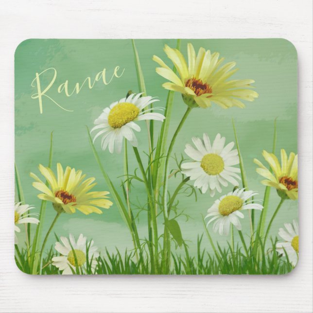 Mousepad Pad de Rato de Flores Selvagens (Frente)