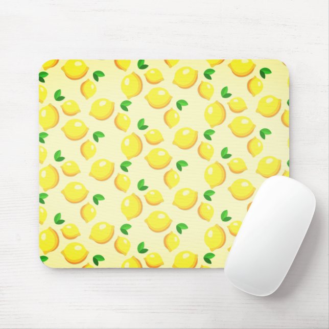 Mousepad Pad de Rato de Limões Amarelos (Com mouse)