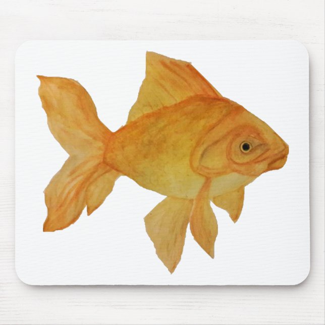Mousepad Pad de Rato de Peixe Goldfish (Frente)