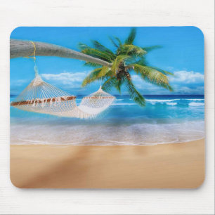 Mousepad Pad de rato de praia tropical