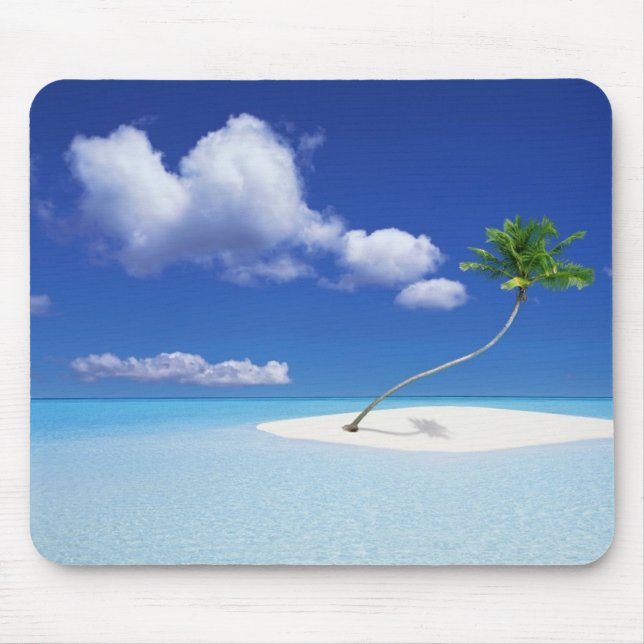 Mousepad Pad de rato de praia tropical (Frente)