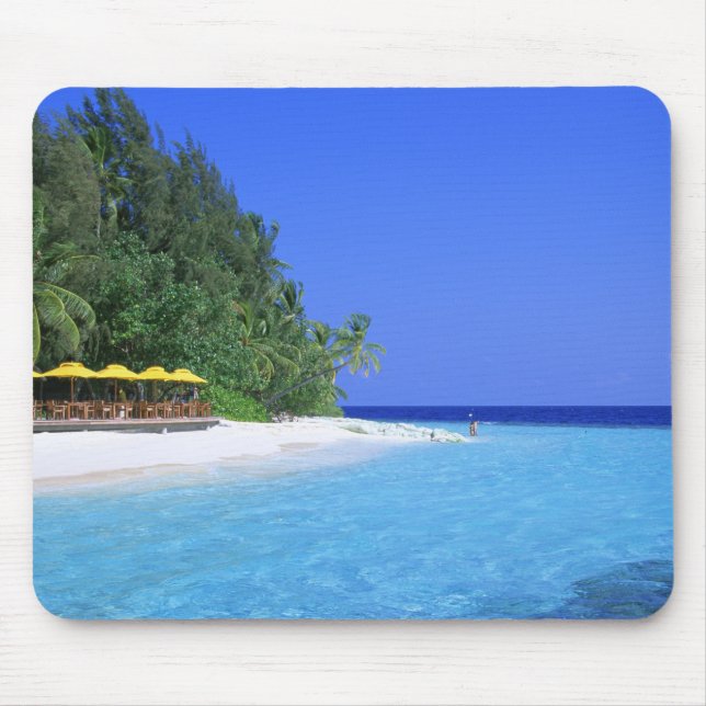Mousepad Pad de rato de praia tropical (Frente)
