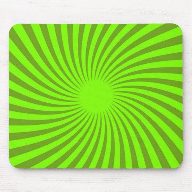 Mousepad Pad de Rato Espiral Verde (Frente)